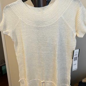 ralph lauren linen t-shirt new with tag size Petite Small